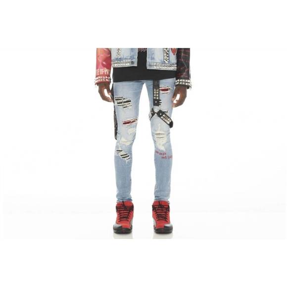 NEW CULT OF INDIVIDUALITY men's motley crue type iv denim jacket in crue - Picture 3 of 3